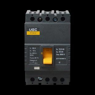 Автоматичний вимикач PCB32 3Р 100А 25кА UEC MCCB-PCB-32-3-0100 фото