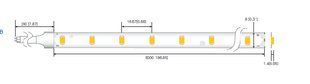 LED лента RISHANG 60-2835-24V-IP20 6W 510Lm 3000K 5м (RD0860TC-B-WW) RD0860TC-B-WW фото