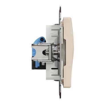 Комп'ютерна розетка, RJ45 CAT6 UTP, Sedna колір бежевий SDD112461 фото