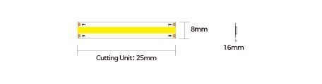 LED стрічка COLORS COB-24V-IP20 5W 410Lm 4000K 5м (DF6-24V-8mm-5W-NW) DF6-24V-8mm-5W-NW фото