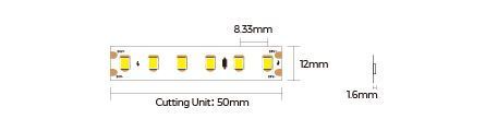 LED стрічка COLORS 120-2835-24V-IP20 8.7W 850Lm 3000K 20м (DS8120-24V-12mm-WW) DS8120-24V-12mm-WW фото