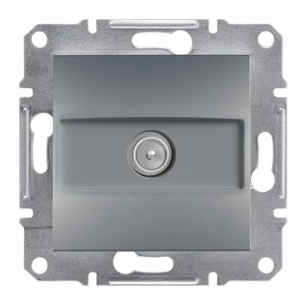Телевизионная розетка проходит Asfora Steel EPH3200362 фото