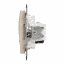 Розетка телекомунікаційна RJ45+RJ11 6UTP, Sedna колір бежевий SDD112468 фото 6