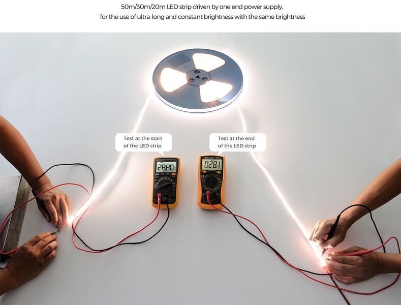 LED стрічка COLORS 120-2835-24V-IP20 8.7W 850Lm 3000K 20м (DS8120-24V-12mm-WW) DS8120-24V-12mm-WW фото