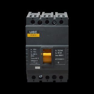 Автоматичний вимикач PCB32 3Р 63А 25кА UEC MCCB-PCB-32-3-0063 фото