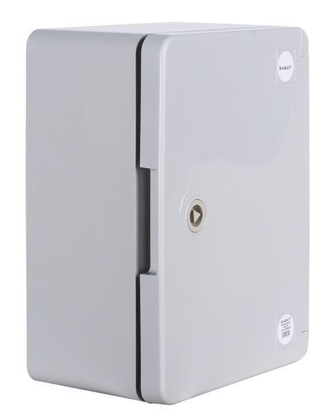 Бокс з монтажной панеллю e.plbox.pro.p. 330х250х140мм з білі дверцятами 280х210х130мм ІР65 p084102 фото