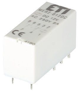 Реле електромеханічне мініатюрне MER2-012 DC 2p 2473031 фото