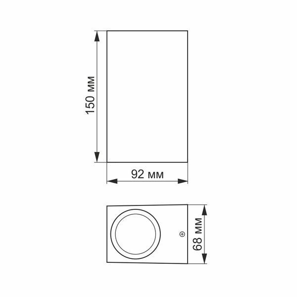 LED Светильник архитектурный AR012 IP54 VIDEX GU10x2 26531 фото