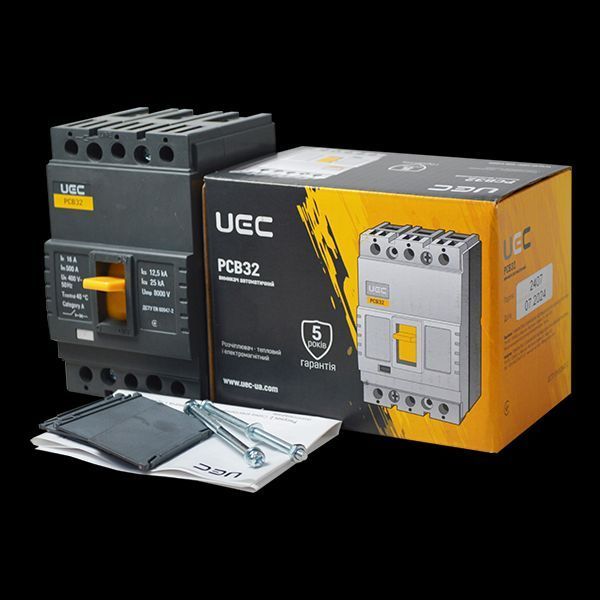 Автоматический выключатель PCB32 3Р 16А 25кА UEC MCCB-PCB-32-3-0016 фото
