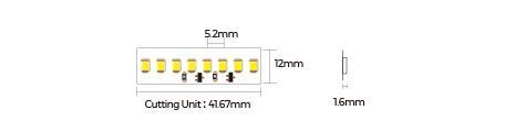 LED лента COLORS 192-2835-24V-IP20 25W 3550Lm 3000K 5м (DS8192-24V-12mm-WW) DS8192-24V-12mm-WW фото