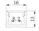 LED-профиль накладной, 2,5 метра (LS1613black) (LS1613black) LS1613_2,5(black) фото 4