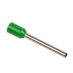 Наконечник втулковий НВ 1х1/18 з ізоляцією. Зелений (100шт/уп) Tema Tools ТТ04613 фото