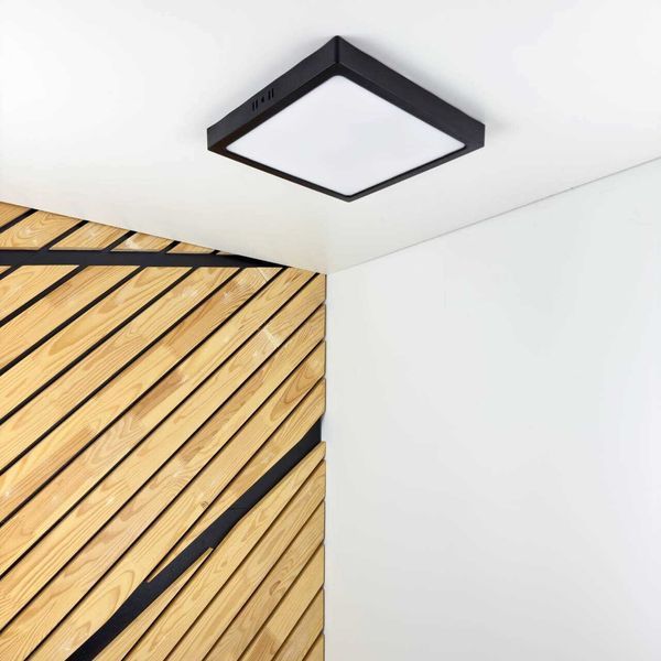 Светильник LED Violux ДББ FRAME-N 24W 5000K IP20 квадрат черный 24W 5000K IP20 330431 фото