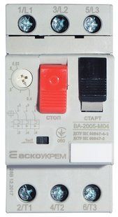 Автоматичний вимикач захисту двигуна УКРЕМ ВА-2005 М04 A0010050016 фото