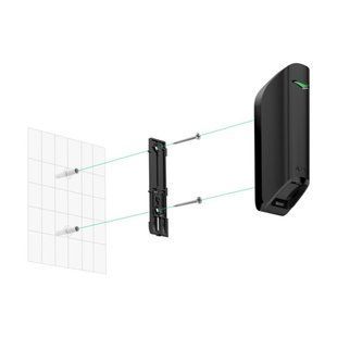 Кріпильна панель SmartBracket для MotionProtect&nbsp;Curtain чорна Ajax Black (SmartBracket) 00000004971 фото