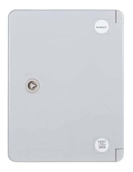 Бокс з монтажной панеллю e.plbox.pro.p. 500х350х220мм з білі дверцятами ІР65 p084105 фото