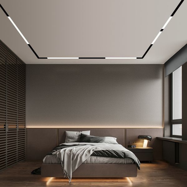 Магнитный трековый светильник линейный 36 Вт, 120&deg;, Osram 3030, 2880 лм, переключение 3000 К/4000 К, белый ALMG-M07 36W 3K/4K WH фото