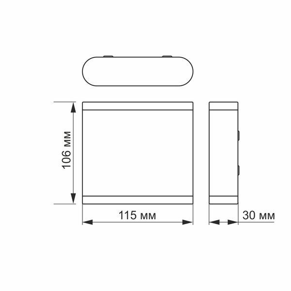 LED Светильник архитектурный AR06 IP54 VIDEX 6W 2700K белый 26543 фото