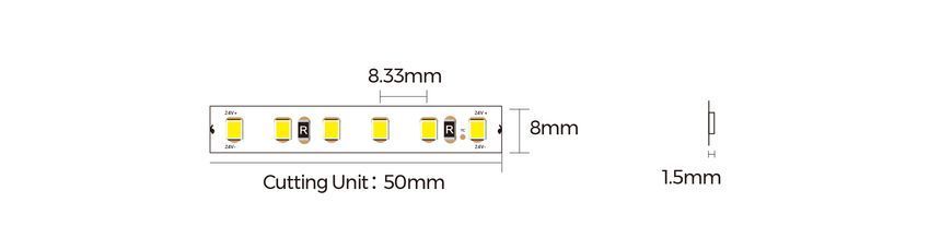 LED лента COLORS 120-2835-24V-IP55 8.8W 828Lm 2700K 5м (DJ120-24V-8mm-IP55-SW) DJ120-24V-8mm-IP55-SW фото