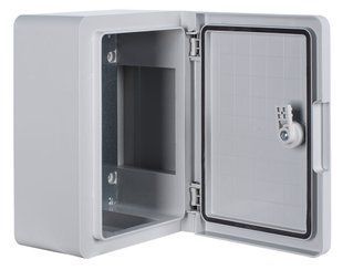Бокс з монтажной панеллю e.plbox.pro.p. 500х400х180мм з білі дверцятами ІР65 p084106 фото