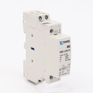 Контактор модульний КМ-1-25-11 25А 1NO+1NС TAKEL 507306 фото