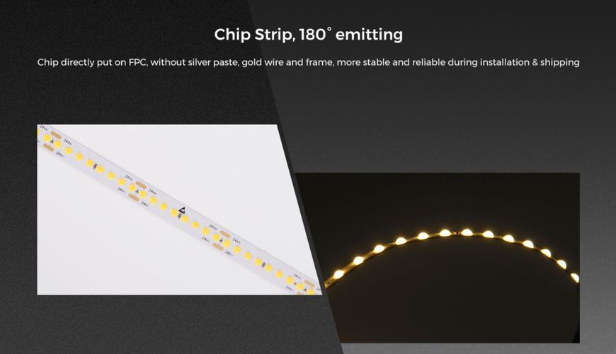 LED стрічка COLORS Chip-24V-IP20 8.8W 980Lm 3000K 5м (FD128-24v-8mm-WW) FD128-24V-8mm-WW фото